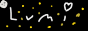 a web button that is a black background and the name 'lumi' drawn messily
